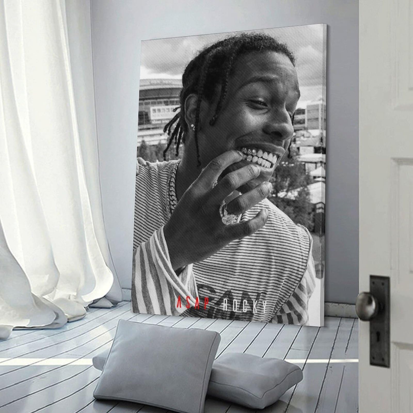激レア　ASAP ROCKY エイサップロッキー UK 大型　アートフレーム Amazon.co.jp: ラッパー エイサップ ロッキー キャンバス アート